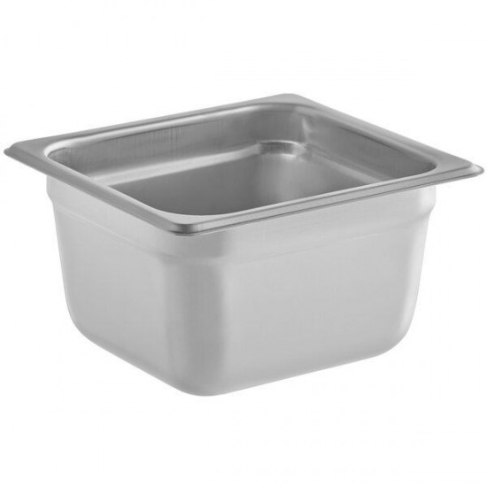 ΛΕΚΑΝΗ GASTRO 1/6 10 CM ΒΑΘΟΣ INOX
