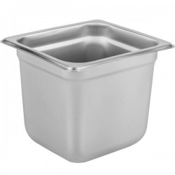 ΛΕΚΑΝΗ GASTRO 1/6 15 CM ΒΑΘΟΣ INOX 18/8