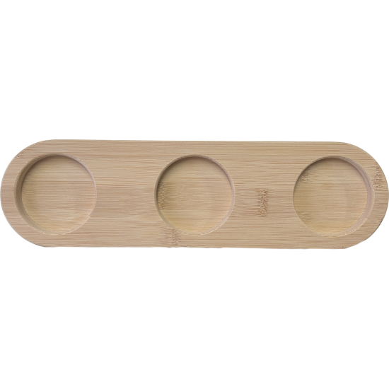 ΞΥΛΙΝΗ ΒΑΣΗ 30x8,5x2CM ΓΙΑ DIP ΜΠΩΛ 3 ΘΕΣΕΩΝ