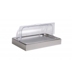 ΨΥΧΟΜΕΝΗ ΒΙΤΡΙΝΑ GN 1/1  ME INOX ΒΑΣΗ ΚΑΙ ΠΑΓΟΚΥΣΤΕΣ