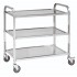 ΤΡΟΛΛΕΪ INOX 3 ΡΑΦΙΑ 85x45x89 CM