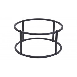 ΒΑΣΗ ΣΤΡΟΓΓΥΛΗ BLACK Ø32Χ12 CM IRON ΜΑΥΡΗ