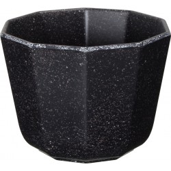 ΒΑΣΗ ΣΤΡΟΓΓΥΛΗ SPOTS BLACK Ø11,4x8,2 CM 440ML ΜΕΛΑΜΙΝΗΣ