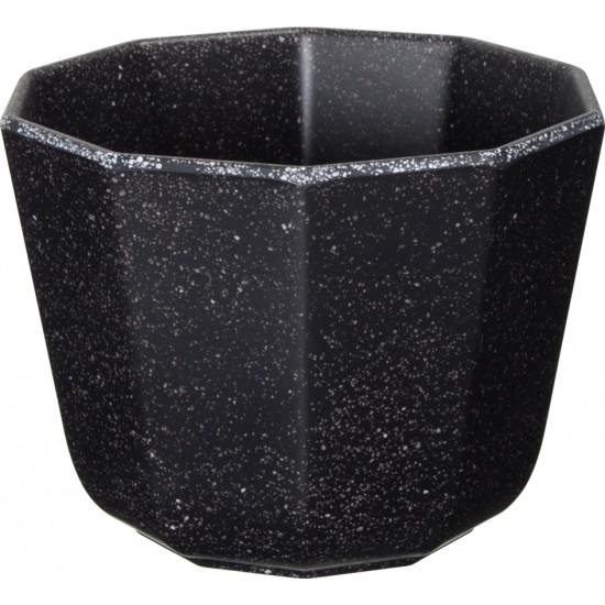 ΒΑΣΗ ΣΤΡΟΓΓΥΛΗ SPOTS BLACK Ø11,4x8,2 CM 440ML ΜΕΛΑΜΙΝΗΣ