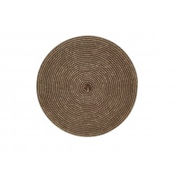 ΣΟΥΠΛΑ ΣΤΡΟΓΓΥΛΟ 36 CM WOVEN BROWN ΚΙΝΑΣ