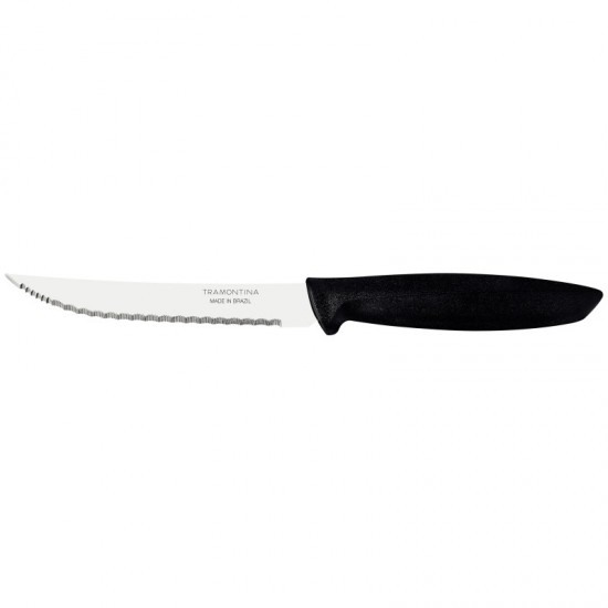 ΜΑΧΑΙΡΙ STEAK 12CM PLENUS ΜΑΥΡΟ ME ΔΟΝΤΙ LASER