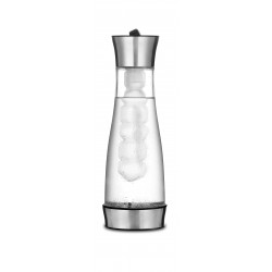 ΚΑΡΑΦΑ BOROSILICATE 1LT ΜΕ ΠΑΓΟΚΥΣΤΗ ΚΑΙ ΑΝΟΞΕΙΔΩΤΟ ΚΑΠΑΚΙ  SINO