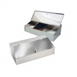 ΚΑΦΕΚΟΥΤΙ ΙΝΟΧ 2 ΘΕΣΕΩΝ 29 x 17 x 9 CM