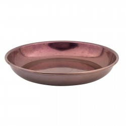 ΠΙΑΤΟ ΒΑΘΥ ΚΟΥΠ ΙΝΟΧ COPPER MATT ME ΓΥΡΙΣΤΟ ΧΕΙΛΟΣ 20 CM