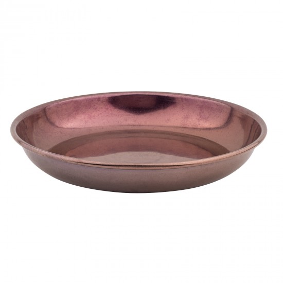 ΠΙΑΤΟ ΒΑΘΥ ΚΟΥΠ ΙΝΟΧ COPPER MATT ME ΓΥΡΙΣΤΟ ΧΕΙΛΟΣ 24 CM