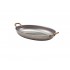 ΠΙΑΤΕΛΑ ΟΒΑΛ INOX VINTAGE MAT 37.5x26.5x4 CM ΜΕ ΜΠΡΟΥΤΖΙΝΑ ΧΕΡΟΥΛΙΑ
