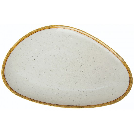 ΠΙΑΤΕΛΑ ΤΡΙΓΩΝΙΚΗ ΑΣΣΥΜΕΤΡΗ IVORY 28 CM