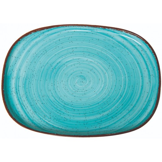 ΠΙΑΤΕΛΑ ΕΠΙΠΕΔΗ ΟΒΑΛ TIFFANY 26 x 18 CM