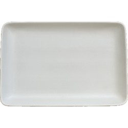 ΠΙΑΤΕΛΑ ΟΡΘΟΓΩΝΙΑ GOURMET 23 x 13 CM ΛΕΥΚΗ ΜΑΤ PRESTIGE ΠΟΡΣΕΛΑΝΗΣ