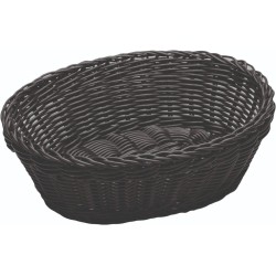 Ψωμιέρα Οβάλ   23x17x8 εκ  Μαύρη 