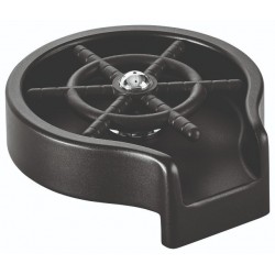 RINSER ΝΕΡΟΧΥΤΗ ΣΤΡΟΓΓΥΛΟ ΜΑΥΡΟ ΠΛΑΣΤΙΚΟ ABS 14x3 CM ΙΝΟΧ
