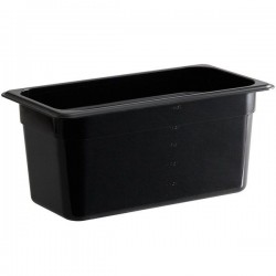 ΛΕΚΑΝΗ GASTRO 1/3 15CM POLYCARBONATE ΜΑΥΡΗ