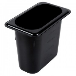 ΛΕΚΑΝΗ GASTRO 1/9 15CM POLYCARBONATE ΜΑΥΡΗ
